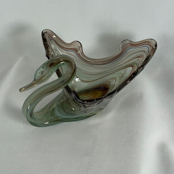 Glass Swan ~ Sooner Swag Art Glass - Picture 3 of 16